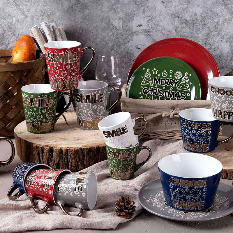 Coloring Christmas themed tableware | Item NO.: HG33-YH19-16