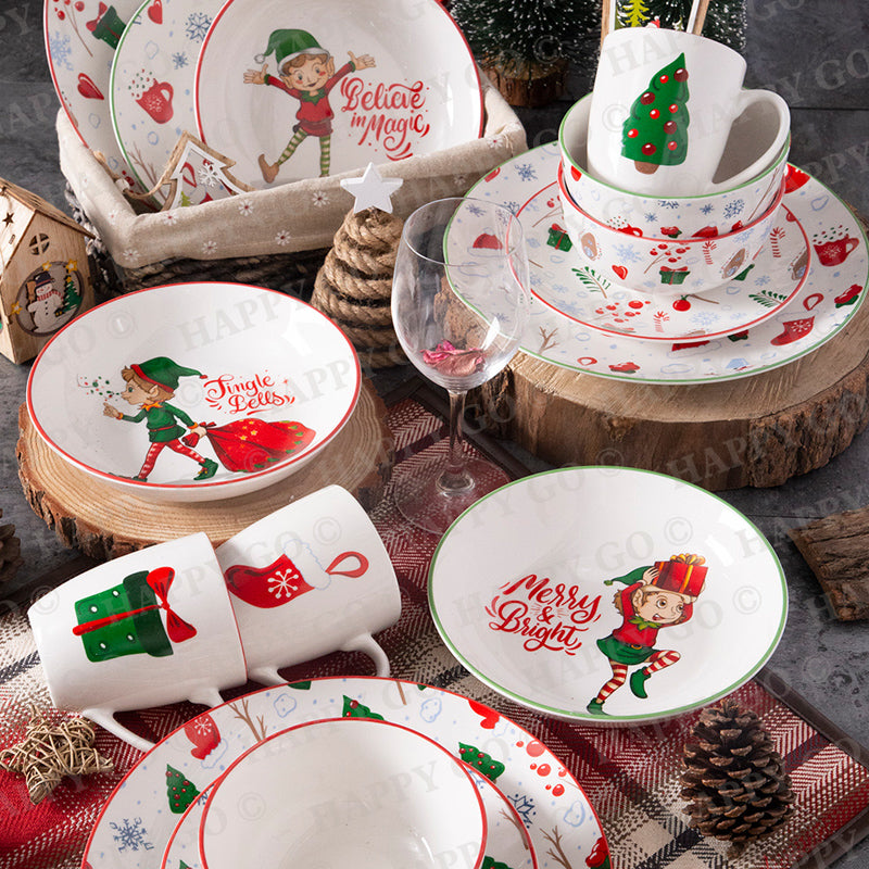 Christmas Decal Dinnerware set | Item NO.: 33A-018