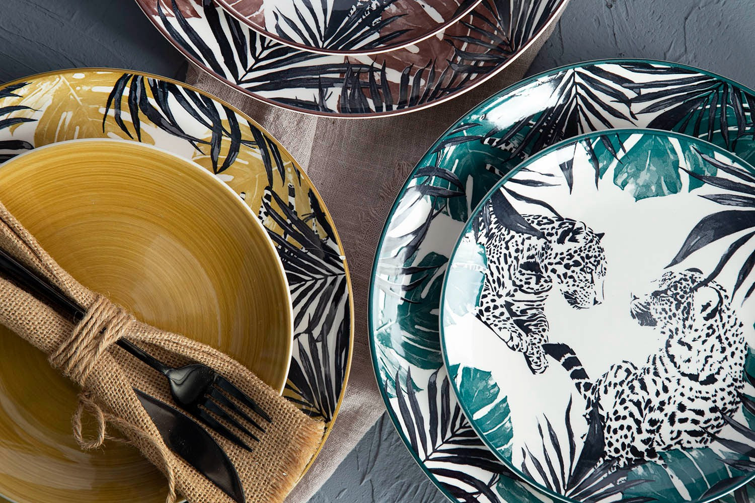 Tropical dinnerware outlet sets