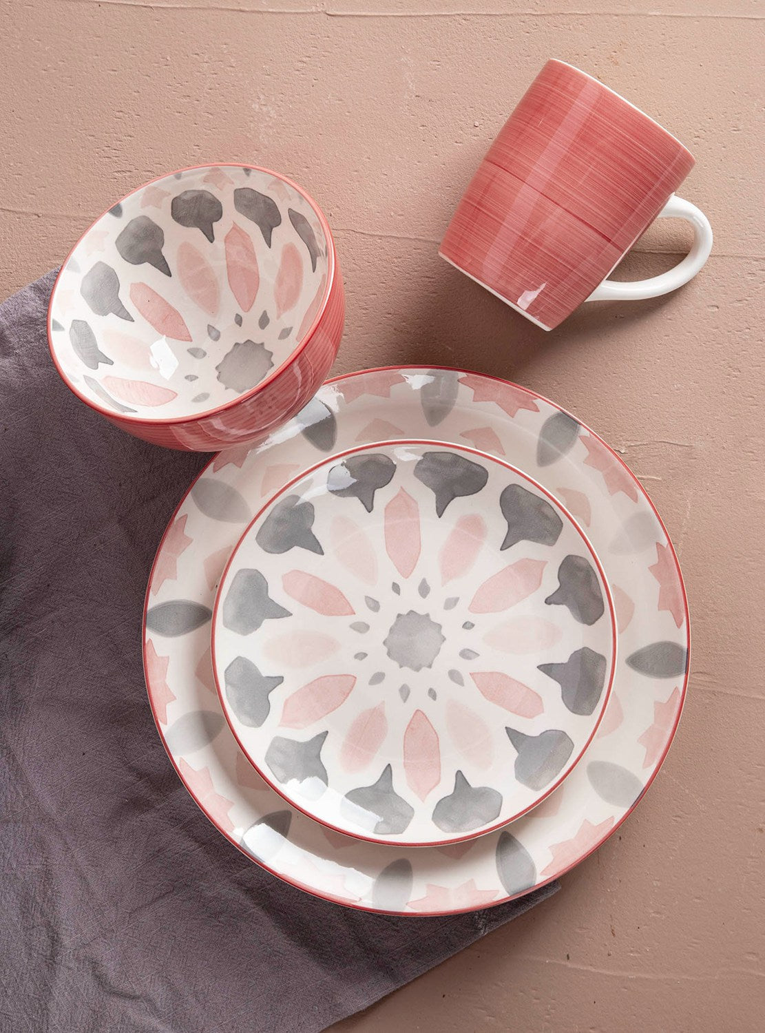 Different shades of two color pad-printing dinnerware sets | Item NO.: 90C-003