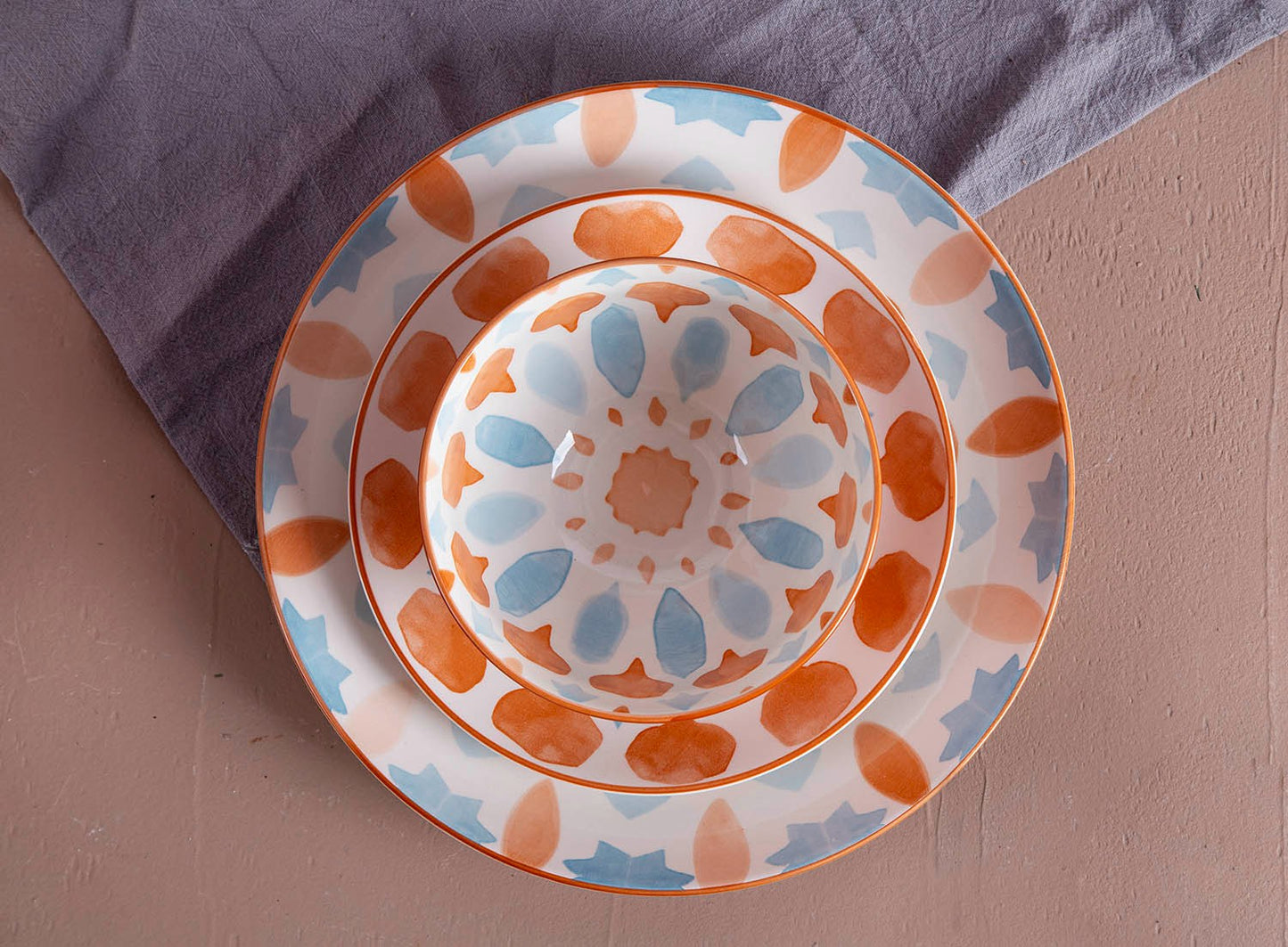 Different shades of two color pad-printing dinnerware sets | Item NO.: 90C-003