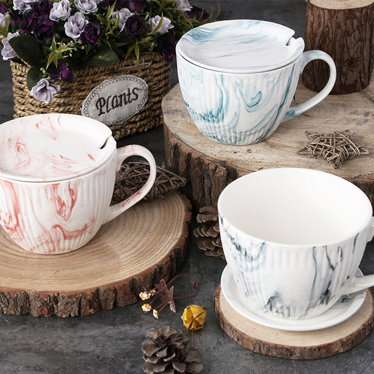 Marble texture embossed soup cup | Item NO.: 41A-007